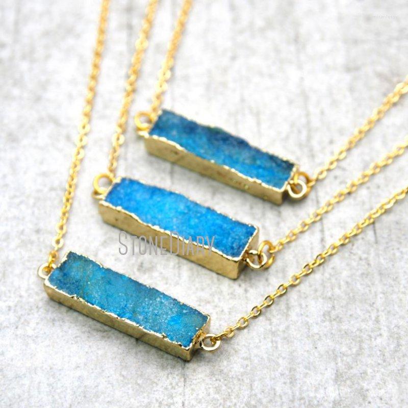 Pendant Necklaces NM14977 10Pcs Blue Druzy Crystal Chains Gold Color Rectangle 18-32inch
Pendant Necklaces NM14977 10Pcs Blue Druzy Crystal Chains Gold Color Rectangle 18-32inch