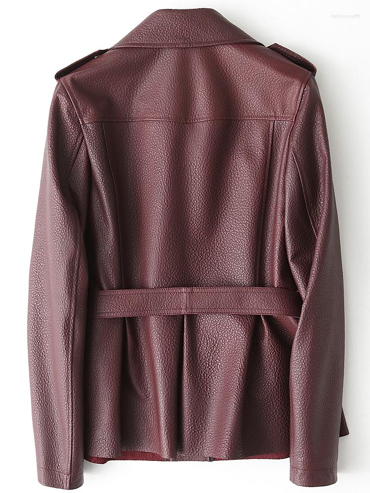 Women's Leather Natural Sheepskin Coat Female Genuine Jackets Women Slim Short Spring Autumn Outwear Real Coats 138, Burgundy
Women's Leather Natural Sheepskin Coat Female Genuine Jackets Women Slim Short Spring Autumn Outwear Real Coats 138, Burgundy