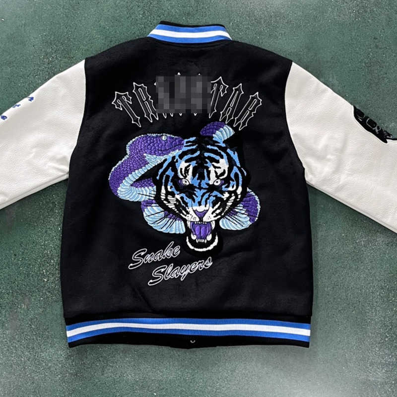 American Hip Hop mens baseball jacket Trapstar designer jackets 3d Embroidery Cardigan Coat Wool Leather Splice Sweatshirt men women patchwork, Color1
American Hip Hop mens baseball jacket Trapstar designer jackets 3d Embroidery Cardigan Coat Wool Leather Splice Sweatshirt men women patchwork, Color1