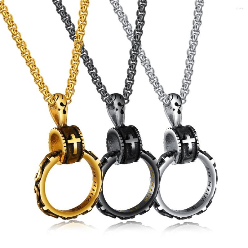 Pendant Necklaces Religion Eternal Life Circle Necklace For Rock Men Gold/steel/black Stainless Steel Box Chain Male Jewelry Boy Gift
Pendant Necklaces Religion Eternal Life Circle Necklace For Rock Men Gold/steel/black Stainless Steel Box Chain Male Jewelry Boy Gift