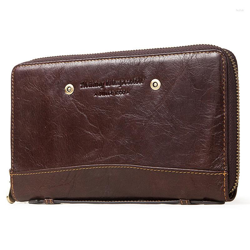 Wallets High Quality Leather Men's Bag Multi-function Large-capacity Clutch Travel Passport Cowhide Zipper Wallet, Brown
Wallets High Quality Leather Men's Bag Multi-function Large-capacity Clutch Travel Passport Cowhide Zipper Wallet, Brown