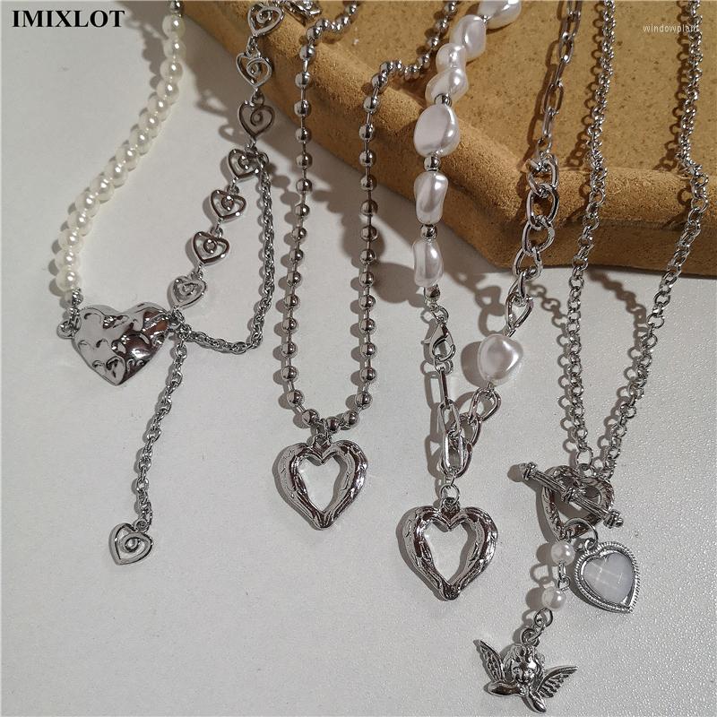 Choker Kpop Vintage Baroque Pearl Heart Angel Pendant Clavicle Chain Necklace For Women Egirl Goth Cool EMO Punk Grunge Jewelry
Choker Kpop Vintage Baroque Pearl Heart Angel Pendant Clavicle Chain Necklace For Women Egirl Goth Cool EMO Punk Grunge Jewelry