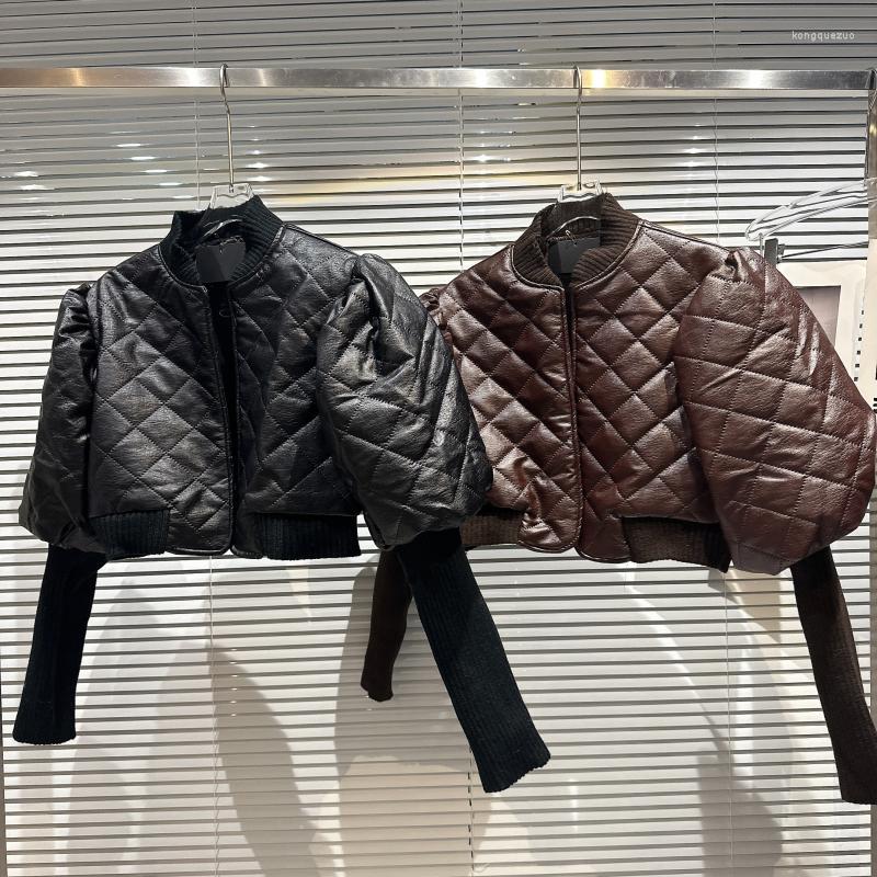 Women' Leather 2022 Winter Short Thickened Cropped Parka Jacket Puff Sleeve PU Coat Streetwear Girls Female Warm Parkas Jackets, Black
Women' Leather 2022 Winter Short Thickened Cropped Parka Jacket Puff Sleeve PU Coat Streetwear Girls Female Warm Parkas Jackets, Black