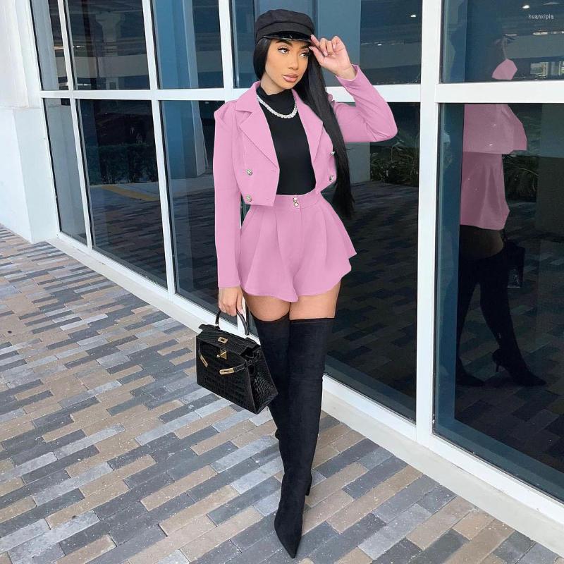 Women' Tracksuits 2022 Ladies Autumn Street British Fashion Casual Slim Small Suit In Solid Color Two Piece Set, Blue
Women' Tracksuits 2022 Ladies Autumn Street British Fashion Casual Slim Small Suit In Solid Color Two Piece Set, Blue