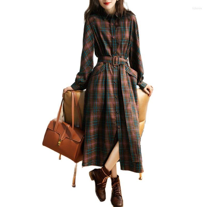 Women' Trench Coats Fashion Thin Women' Coat 2022Autumn Winter Single-Breasted Long Outerwear Elegant Plaid Ladies Dress With Belt, Lattice
Women' Trench Coats Fashion Thin Women' Coat 2022Autumn Winter Single-Breasted Long Outerwear Elegant Plaid Ladies Dress With Belt, Lattice
