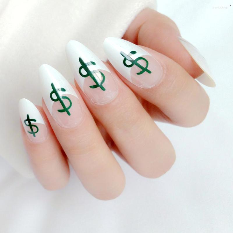 False Nails 24Pcs Artificial French Shiny Long Stiletto Finger Fake For Design Manicure Tools Dark Green Z208, Z271
False Nails 24Pcs Artificial French Shiny Long Stiletto Finger Fake For Design Manicure Tools Dark Green Z208, Z271
