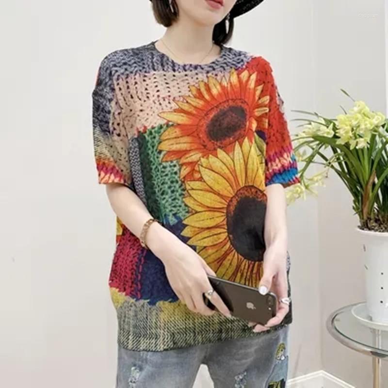 Women's T Shirts Europe Style Streetwear Printing T-Shirt Knitted O-Neck Sweater Loose Large Size Top Summer Thin Section Vintage Korean, Photo color
Women's T Shirts Europe Style Streetwear Printing T-Shirt Knitted O-Neck Sweater Loose Large Size Top Summer Thin Section Vintage Korean, Photo color