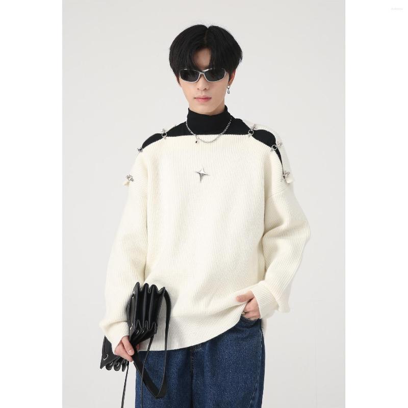 Men's Sweaters 2022 High Fashion Off-shoulder Overcoats Vintage Loose Comfortable Jumpers, White
Men's Sweaters 2022 High Fashion Off-shoulder Overcoats Vintage Loose Comfortable Jumpers, White
