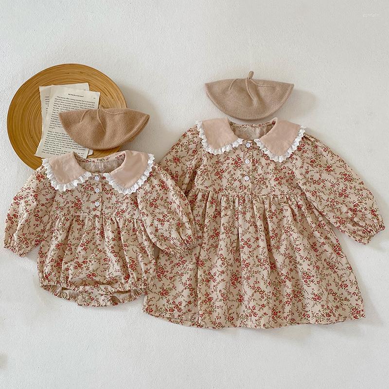 Girl Dresses Korean Girls Spring Autumn Dress Lace Lotus Leaf Lapel A-shaped Princess Baby Romper Kids Sister Outfit, X01-romper
Girl Dresses Korean Girls Spring Autumn Dress Lace Lotus Leaf Lapel A-shaped Princess Baby Romper Kids Sister Outfit, X01-romper