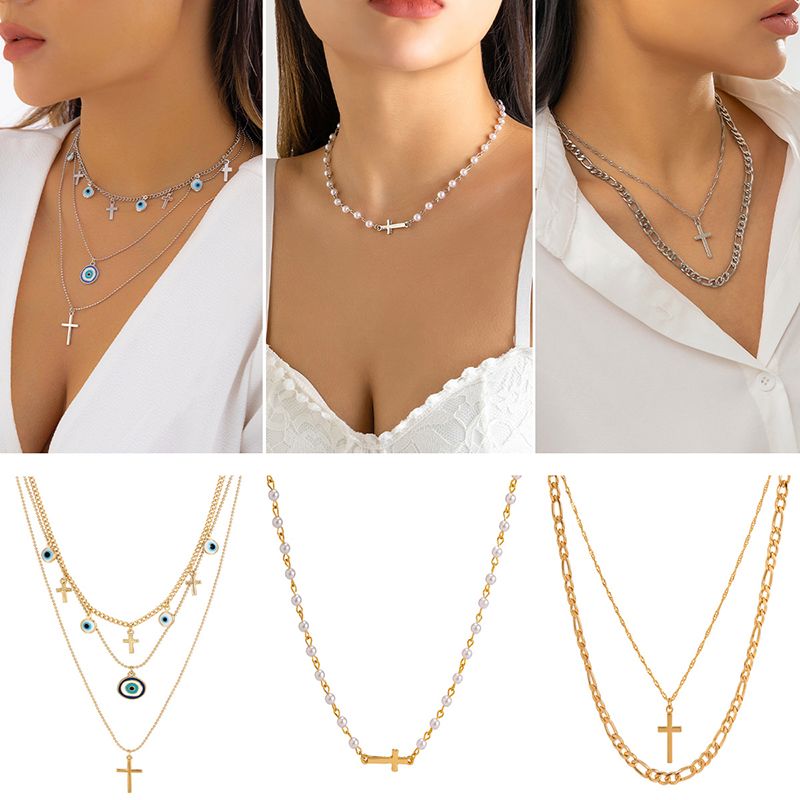 Boho Blue Evil Eye Cross Choker Necklace For Women Girls Gold Color Clavicle Chain Pendant Turkish Jewelry Collar Gifts
Boho Blue Evil Eye Cross Choker Necklace For Women Girls Gold Color Clavicle Chain Pendant Turkish Jewelry Collar Gifts