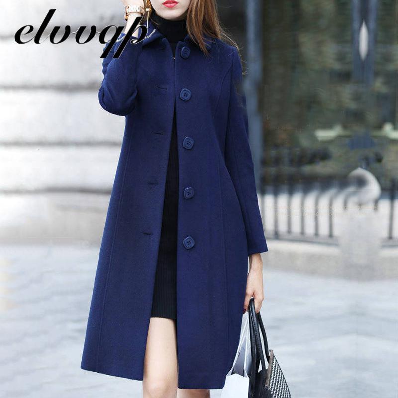 

Women's Wool Blends Fashion British Solid Button Woolen Coat Women Long Sleeve Coats Woman Elegant Pocket Slim Outwear Mujer 221114, Burgundy