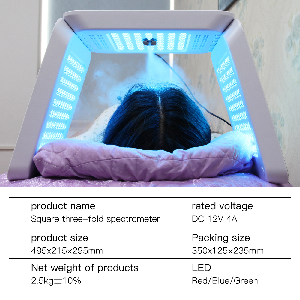 7 Color LED Face Mask for Skin Rejuvenation & Acne Treatment, Red & Blue Light Therapy with Mist Spray, Collagen Boosting & Whitening