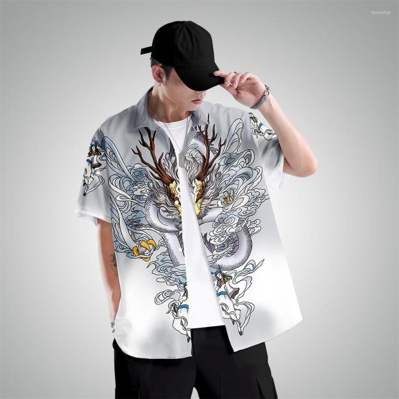 Men' Casual Shirts Chinese Style Dragon Shirt 2022 Japanese Men Hawaiian Fashion Summer Short Sleeve Harajuku Black Mens Clothing
Men' Casual Shirts Chinese Style Dragon Shirt 2022 Japanese Men Hawaiian Fashion Summer Short Sleeve Harajuku Black Mens Clothing