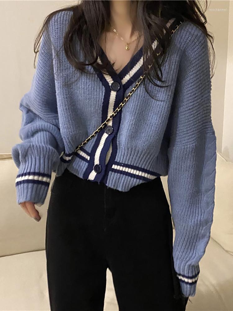 Women's Knits Women's Sweater Spring And Autumn V-neck Long-sleeved Knitted Cardigan Jacket Short Tops Women, Blue
Women's Knits Women's Sweater Spring And Autumn V-neck Long-sleeved Knitted Cardigan Jacket Short Tops Women, Blue