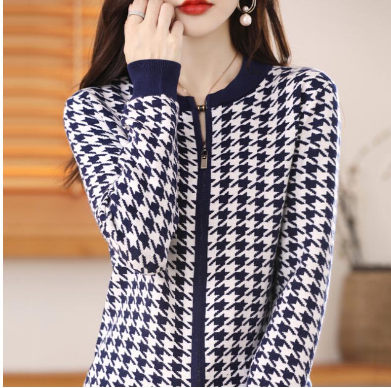 Women's Sweaters New for Wool Designer Channel Cardigan Knitted Sweater Casual V-neck Stitching Cashmere top, Black
Women's Sweaters New for Wool Designer Channel Cardigan Knitted Sweater Casual V-neck Stitching Cashmere top, Black