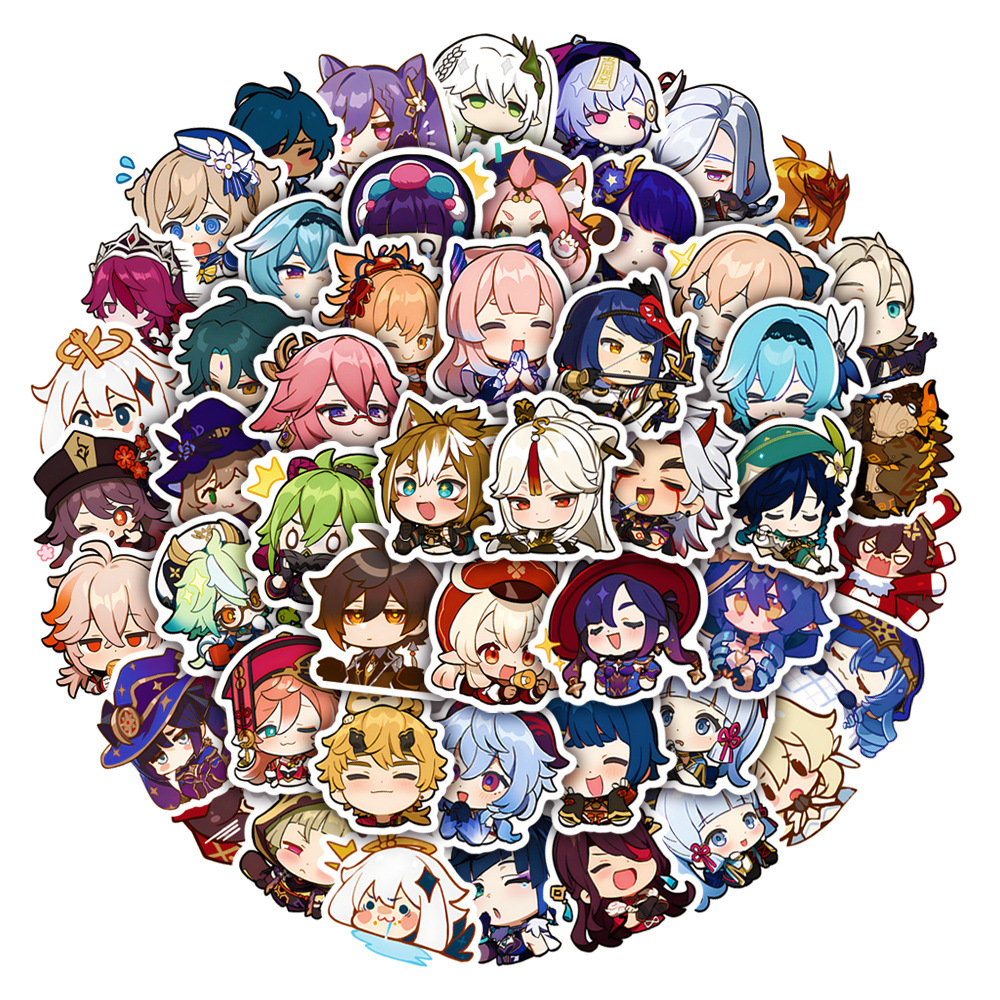Pack of 50P Cute Anime Stickers No-Duplicate Waterproof Vinyl Sticker for Luggage Skateboard Notebook Water Bottle Car Decals, Multi-color 
Pack of 50P Cute Anime Stickers No-Duplicate Waterproof Vinyl Sticker for Luggage Skateboard Notebook Water Bottle Car Decals, Multi-color