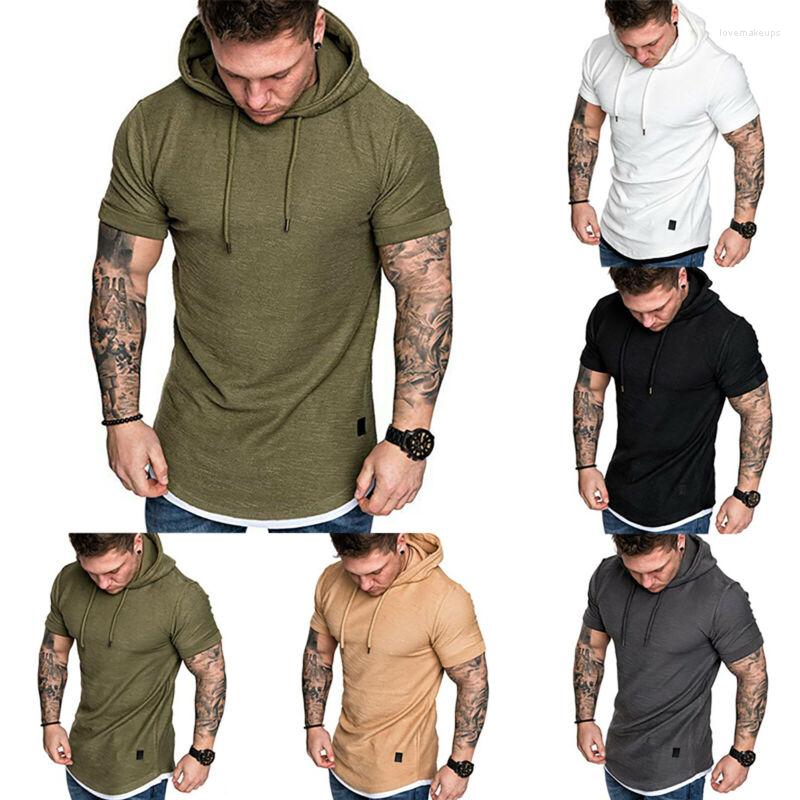 Men's T Shirts Men Hoodie Short Sleeve T-shirt Fitness Gym Sports Muscle Tops Activewear, White
Men's T Shirts Men Hoodie Short Sleeve T-shirt Fitness Gym Sports Muscle Tops Activewear, White