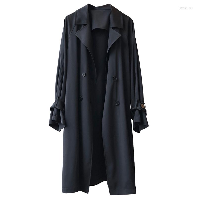 Women' Trench Coats Spring Coat For Women 2022 Turn-down Collar Double Breasted Ladies Solid Loose Long Casual, Black
Women' Trench Coats Spring Coat For Women 2022 Turn-down Collar Double Breasted Ladies Solid Loose Long Casual, Black