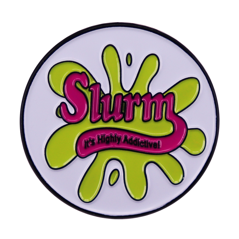 Slurm Its Highly Addictive Enamel Pin Brooch Cute Anime Movies Games Hard Enamel Pins Collect Metal Cartoon Brooch, As picture
Slurm Its Highly Addictive Enamel Pin Brooch Cute Anime Movies Games Hard Enamel Pins Collect Metal Cartoon Brooch, As picture