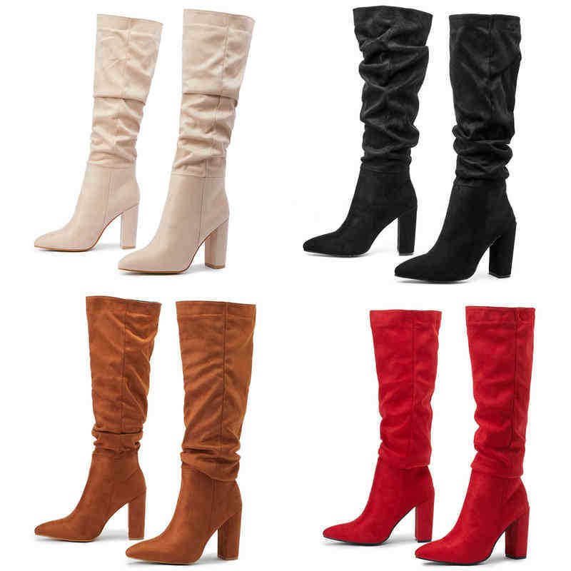 Boots Eilyken Embossed Women High Heel Boots Designer Chunky Heel Shoes Long Boots the Knee Pleated Botas Mujer 220913, Apricot
Boots Eilyken Embossed Women High Heel Boots Designer Chunky Heel Shoes Long Boots the Knee Pleated Botas Mujer 220913, Apricot
