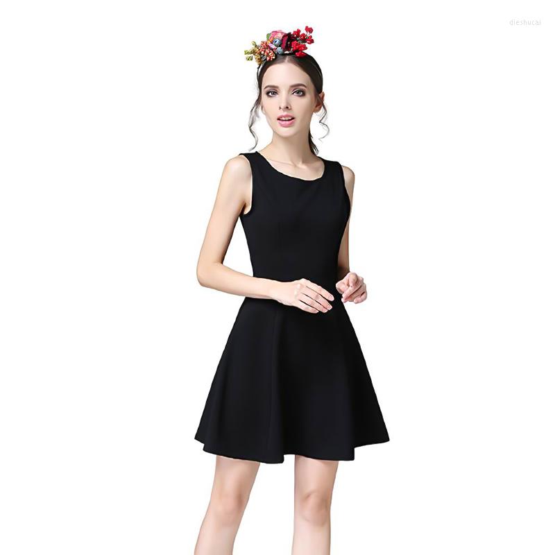 Casual Dresses Summer Womens Round Neck Sleeveless Bodycon Office Lady Street Mini Dress Black Party Sexy Clubwear 2022
Casual Dresses Summer Womens Round Neck Sleeveless Bodycon Office Lady Street Mini Dress Black Party Sexy Clubwear 2022