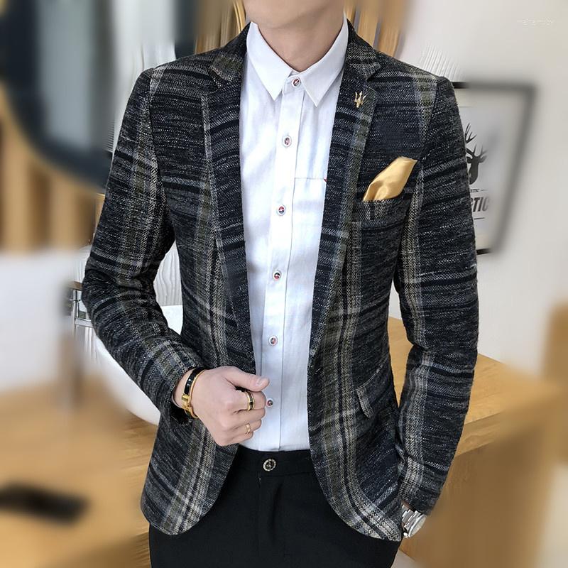Men's Suits 2022 Spring Men's Plaid Suit Jacket Mens Blazer Fashion Slim Male Casual Blazers Men Clothing Plus Size M-4XL, Gray-blue
Men's Suits 2022 Spring Men's Plaid Suit Jacket Mens Blazer Fashion Slim Male Casual Blazers Men Clothing Plus Size M-4XL, Gray-blue