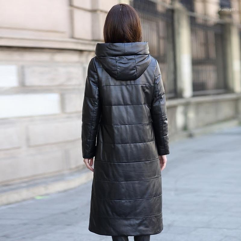 Women's Leather Genuine Women 2023 Jacket Long Duck Down Coats Hooded Warm Winter Real Sheepskin Coat Female Plus Size B0309, Black
Women's Leather Genuine Women 2023 Jacket Long Duck Down Coats Hooded Warm Winter Real Sheepskin Coat Female Plus Size B0309, Black