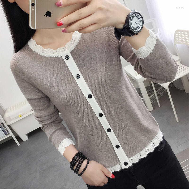 Women' Sweaters Woman Women' Long-Sleeved Sweater Stitching Button Fall And Winter Outer Wear Short Top, Orange
Women' Sweaters Woman Women' Long-Sleeved Sweater Stitching Button Fall And Winter Outer Wear Short Top, Orange