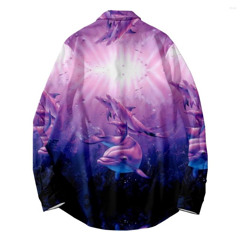Men's Casual Shirts 2022 Fashion Long Sleeve Shirt 3D Slim Fit Men's Purple Dolphin Pattern Formal Large, Beige
Men's Casual Shirts 2022 Fashion Long Sleeve Shirt 3D Slim Fit Men's Purple Dolphin Pattern Formal Large, Beige