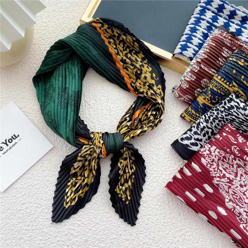 Scarves Square Pleated Silk Scarf Fashion Foulard Satin Shawl Big Size Hair Head Women Bandana Pareo
Scarves Square Pleated Silk Scarf Fashion Foulard Satin Shawl Big Size Hair Head Women Bandana Pareo