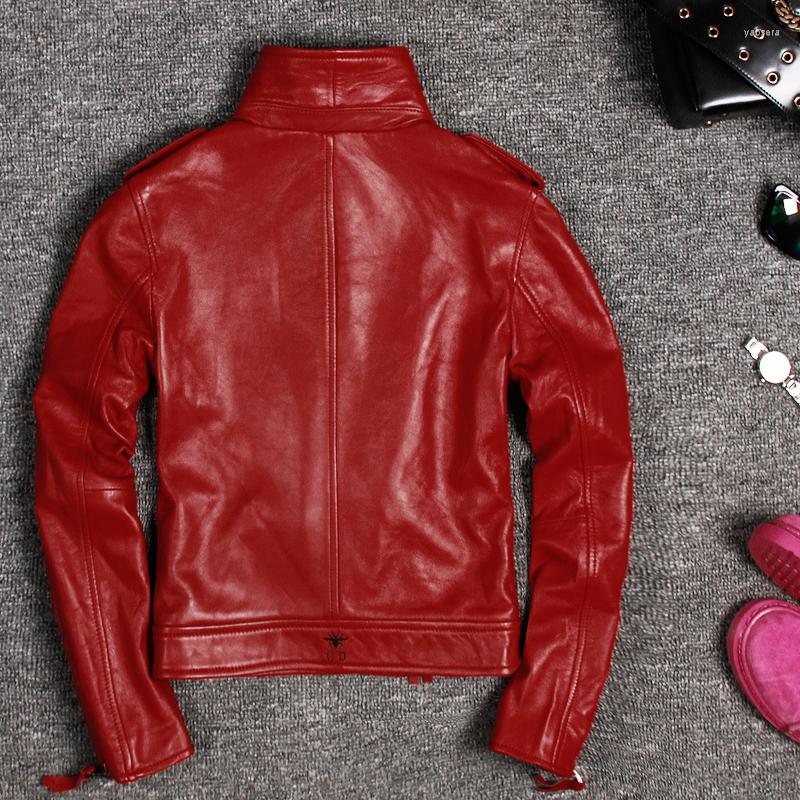 Women' Leather Real Sheepskin Jacket Women Short Slim Motocycle Spring Autumn Jaqueta De Couro 1727 MF117, Black
Women' Leather Real Sheepskin Jacket Women Short Slim Motocycle Spring Autumn Jaqueta De Couro 1727 MF117, Black