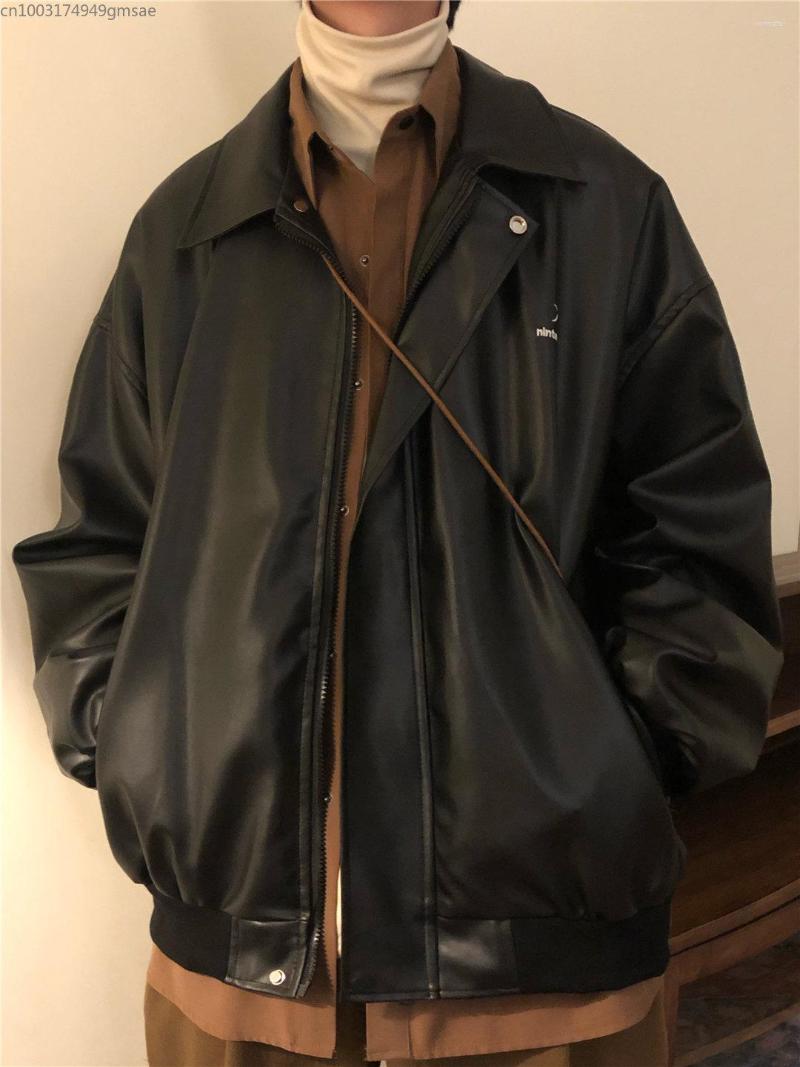 Women' Leather Casual Autumn Winter Pu Jacket Men Bf Oversize Black Loose Street Waist Zippers Faux
Women' Leather Casual Autumn Winter Pu Jacket Men Bf Oversize Black Loose Street Waist Zippers Faux