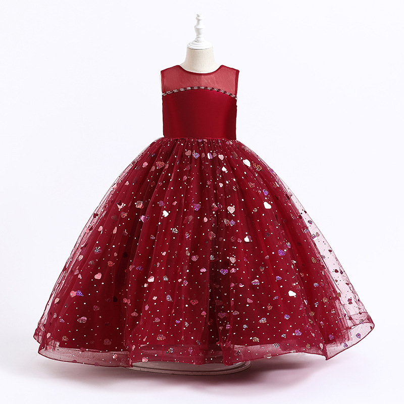 Cute pink Lace Little Kids Flower Girl Dresses Princess Jewel Neck Tulle Applique Puffy Floral Formal Wears Party Communion Pageant Gown