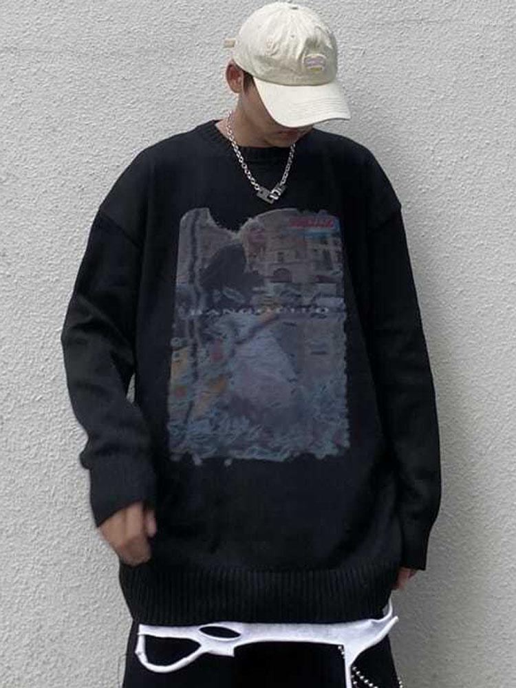 Men's Sweaters Streetwear Men Sweater Oversize Knit Tops Winter Korean Fashion Grunge Hip Hop Harajuku Pullover Gothic Long Sleeve Y2k, Black
Men's Sweaters Streetwear Men Sweater Oversize Knit Tops Winter Korean Fashion Grunge Hip Hop Harajuku Pullover Gothic Long Sleeve Y2k, Black