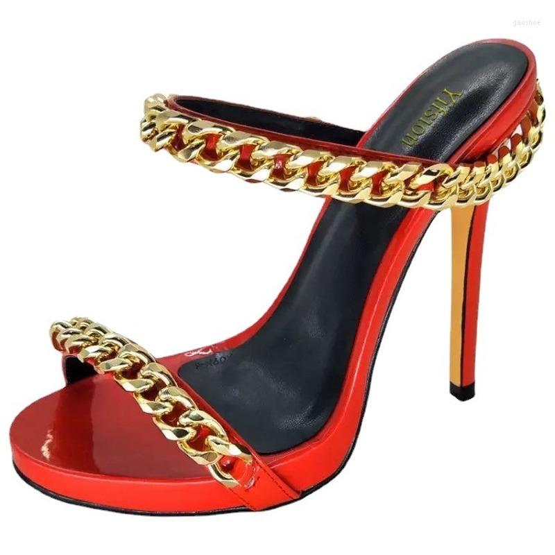 Dress Shoes Women's Sandals Summer Stiletto Metal Chain High Heels Open Toe And Slippers Large Size 36-43, Black
Dress Shoes Women's Sandals Summer Stiletto Metal Chain High Heels Open Toe And Slippers Large Size 36-43, Black