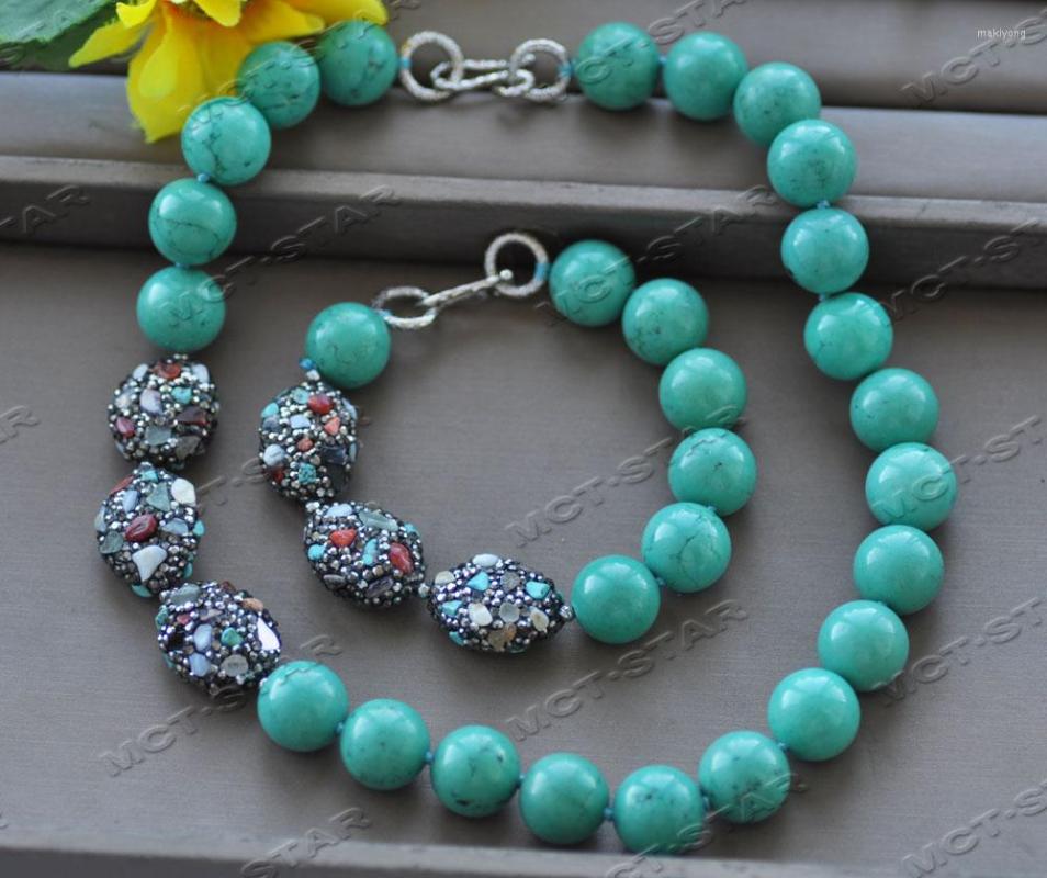 Pendant Necklaces Z12260 Set 16mm Green Round Turquoise Egg Multicolor Gem CZ Necklace Bracelet
Pendant Necklaces Z12260 Set 16mm Green Round Turquoise Egg Multicolor Gem CZ Necklace Bracelet