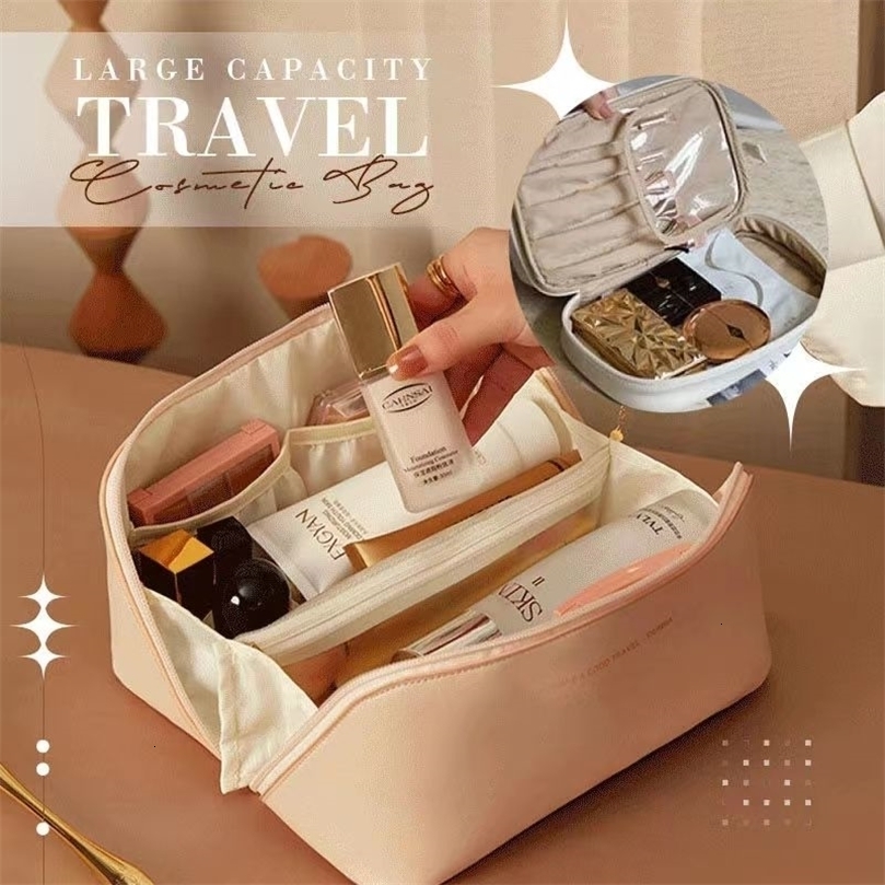 Cosmetic Bags Cases Large Leather Travel for Women Organizer Highcapacity Makeup Storage Pouch For Female Box 221114, 21x7x12cm a
Cosmetic Bags Cases Large Leather Travel for Women Organizer Highcapacity Makeup Storage Pouch For Female Box 221114, 21x7x12cm a