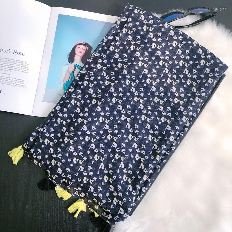 Scarves Women Floral Print Scarf Sun Protected Cape Shawls Fashion Summer Flower Printed Girls Soft Navy With Tassels
Scarves Women Floral Print Scarf Sun Protected Cape Shawls Fashion Summer Flower Printed Girls Soft Navy With Tassels