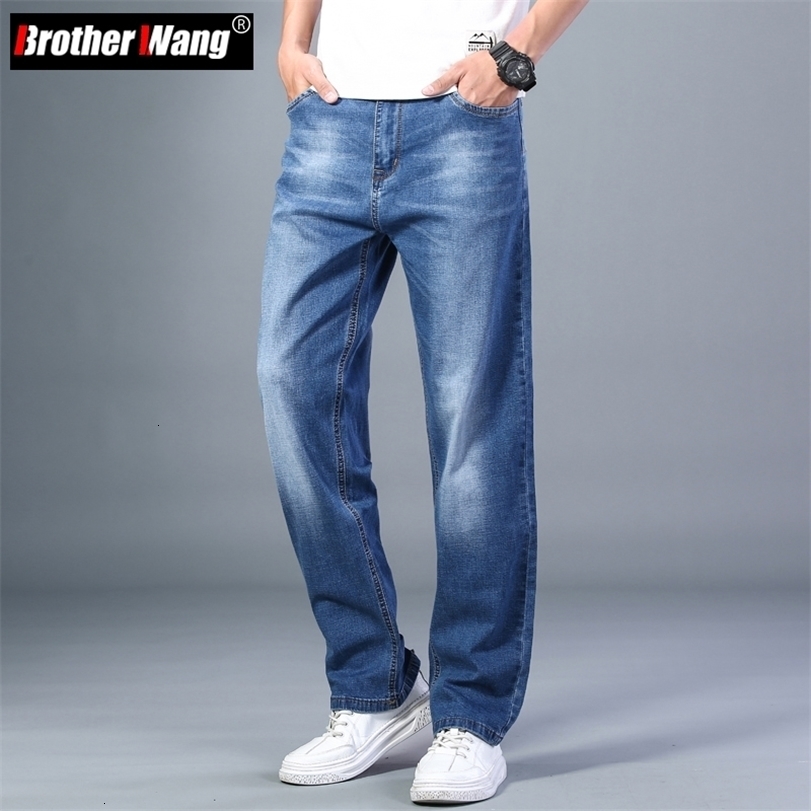 Mens Jeans 6 Colors Spring Summer Thin Straightleg Loose Classic Style Advanced Stretch Baggy Pants Male Plus Size 40 42 44 221113, 195-blue
Mens Jeans 6 Colors Spring Summer Thin Straightleg Loose Classic Style Advanced Stretch Baggy Pants Male Plus Size 40 42 44 221113, 195-blue