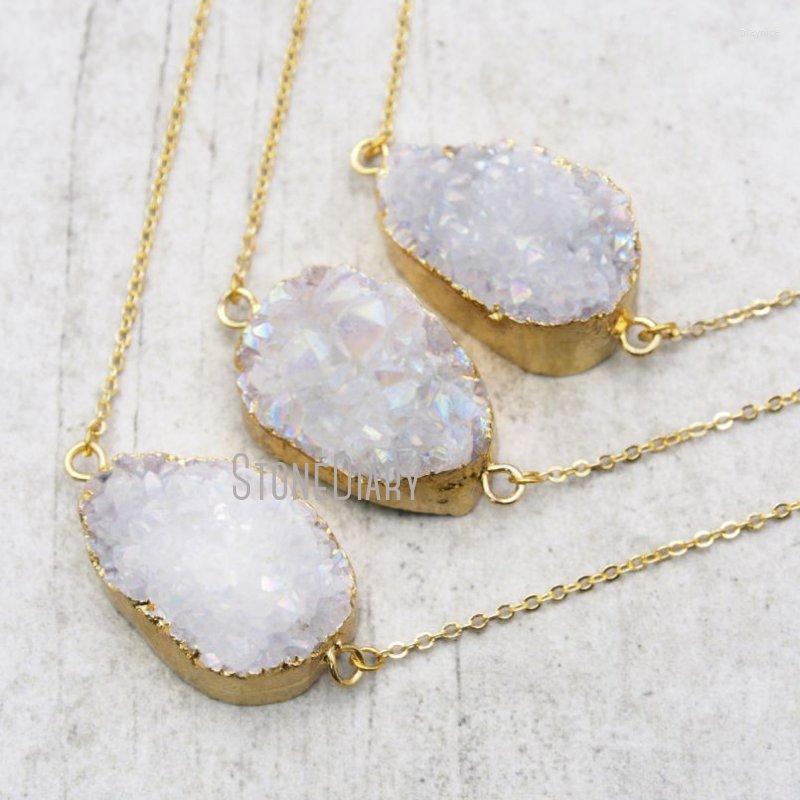 Pendant Necklaces NM15187 10Pcs Designer Angel Aura Druzy Crystal Chains Gold Color Free Form For Less 18-32inch
Pendant Necklaces NM15187 10Pcs Designer Angel Aura Druzy Crystal Chains Gold Color Free Form For Less 18-32inch