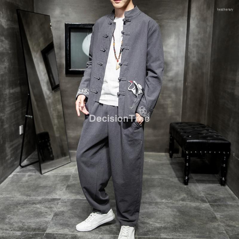 Ethnic Clothing 2022 Men Embroidery Chinese Style Tang Suit Long Sleeve Shirt&pants Male Traditional Clothes Mandarin Collar
Ethnic Clothing 2022 Men Embroidery Chinese Style Tang Suit Long Sleeve Shirt&pants Male Traditional Clothes Mandarin Collar