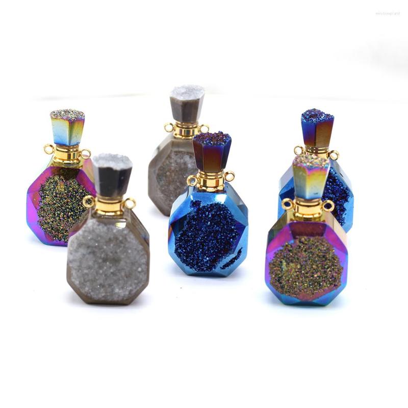 Pendant Necklaces Natural Shiny Druzy Perfume Bottle Pendants Mini Essential Oil Diffuser For Jewelry Making Women Necklace Reiki Heal Gifts
Pendant Necklaces Natural Shiny Druzy Perfume Bottle Pendants Mini Essential Oil Diffuser For Jewelry Making Women Necklace Reiki Heal Gifts