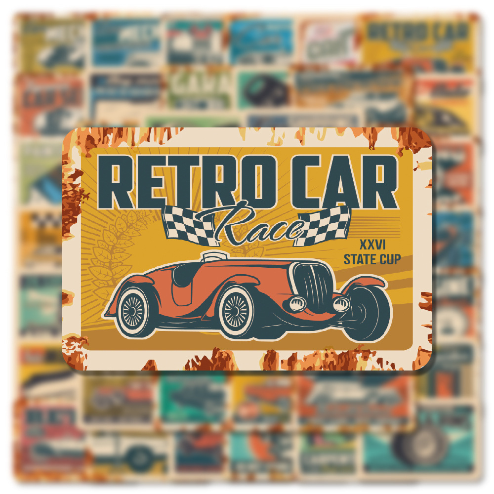 54pcs Retro Car Stickers for Kids Skate Accessories Vinyl Waterproof Sticker For Skateboard Laptop Luggage Phone Case Decals Party Decor
54pcs Retro Car Stickers for Kids Skate Accessories Vinyl Waterproof Sticker For Skateboard Laptop Luggage Phone Case Decals Party Decor