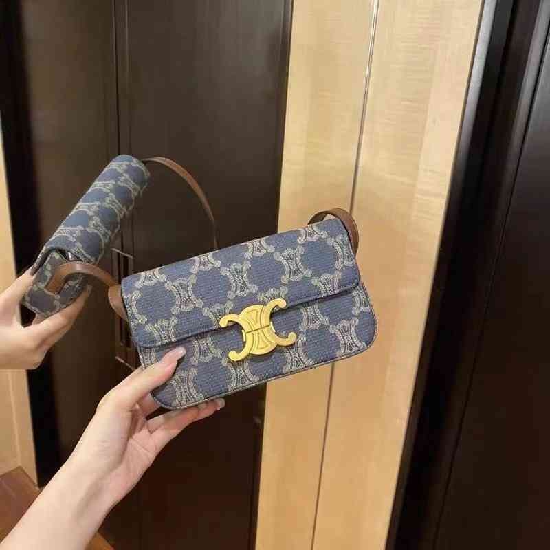 High sense new triumphant denim canvas bag women 2022 one shoulder underarm small square French stick, Cowboy triumphal arch
High sense new triumphant denim canvas bag women 2022 one shoulder underarm small square French stick, Cowboy triumphal arch