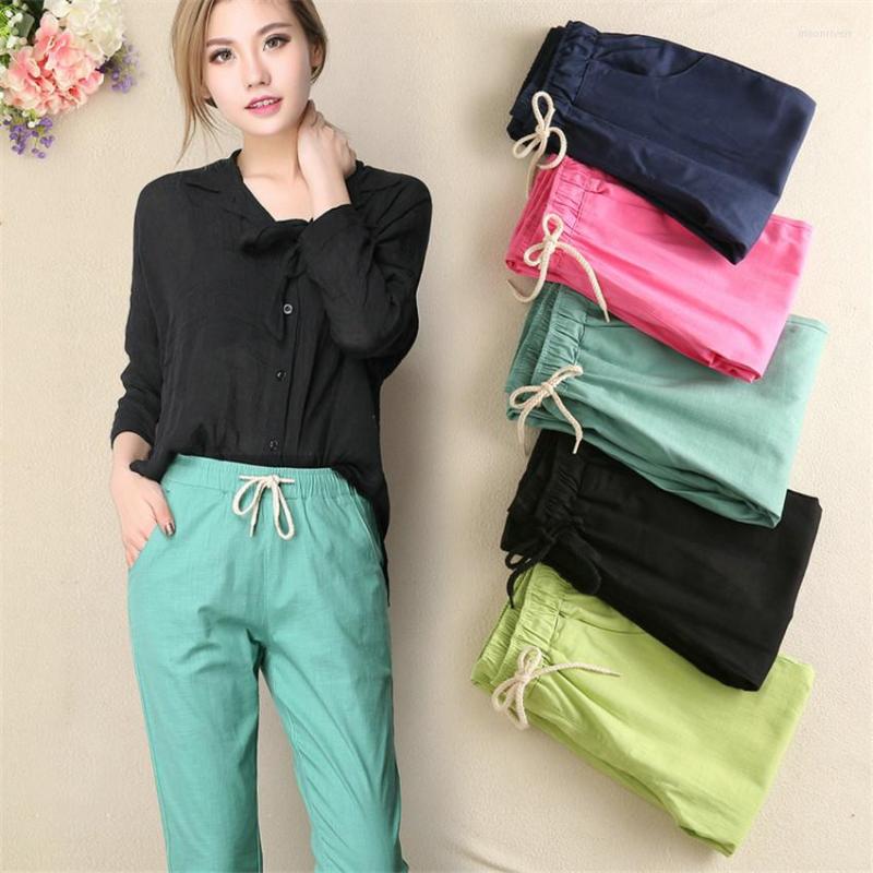 Women' Pants Gowyimmes 2022 Summer Big Size Women Harem Casual Black Cotton Linen Pant Female Ankle-length Trousers PD305
Women' Pants Gowyimmes 2022 Summer Big Size Women Harem Casual Black Cotton Linen Pant Female Ankle-length Trousers PD305