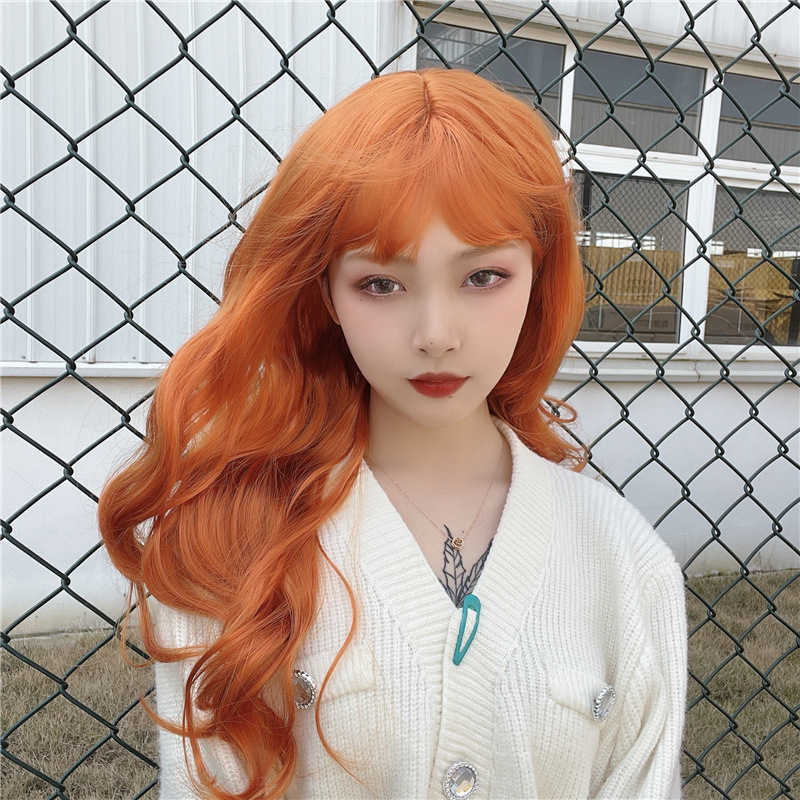 Women's Hair Wigs Lace Synthetic Animation Cos Wig Female Air Bangs Long Curly ffy Big Wav Light Pink Fake Hair, Black
Women's Hair Wigs Lace Synthetic Animation Cos Wig Female Air Bangs Long Curly ffy Big Wav Light Pink Fake Hair, Black