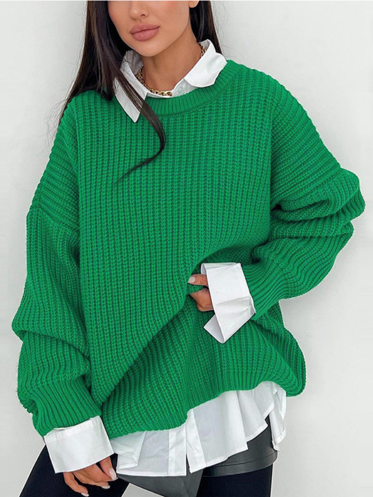 Women' Sweaters Sweater Woman Winter ONeck Knitted Pullovers Korean Fashion Office Lady Loose Long Sleeve Top Thick Coat Oversize Sweater 221111, Blue
Women' Sweaters Sweater Woman Winter ONeck Knitted Pullovers Korean Fashion Office Lady Loose Long Sleeve Top Thick Coat Oversize Sweater 221111, Blue