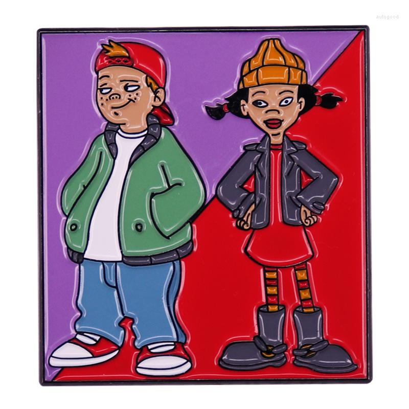 Brooches Recessss TV Series Enamel Pin Backpack Pins Badge Cartoon Wool Hat Double Girl Brooch Jewelry Gifts
Brooches Recessss TV Series Enamel Pin Backpack Pins Badge Cartoon Wool Hat Double Girl Brooch Jewelry Gifts