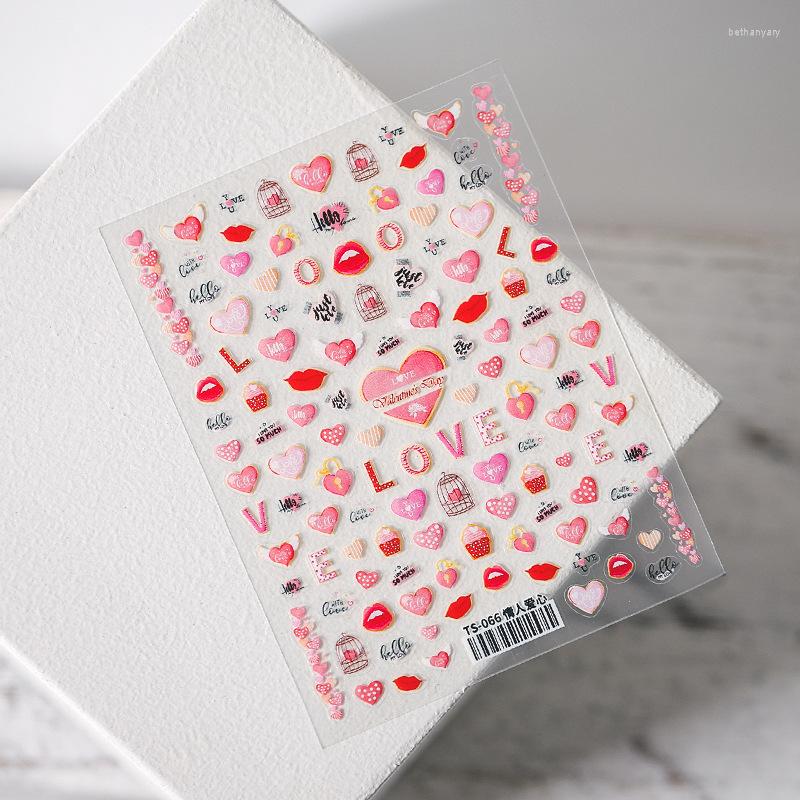 Nail Stickers Valentine's Day Love Red Lips 5D Relief Thin And Transparent Three-dimensional Tough Decoration Sticker, Ts-066
Nail Stickers Valentine's Day Love Red Lips 5D Relief Thin And Transparent Three-dimensional Tough Decoration Sticker, Ts-066
