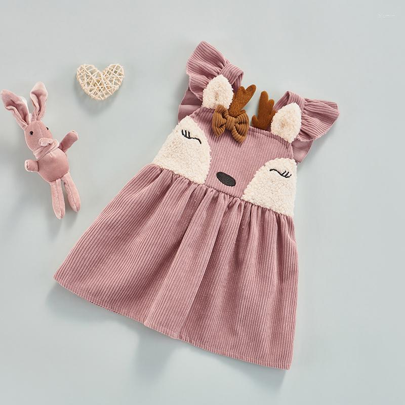Girl Dresses Princess Baby Girls Christmas Party Corduroy Dress Infant Cute Cartoon Fawn Bow Sleeveless Ruffle Warm Fall Winter Clothing, Pink
Girl Dresses Princess Baby Girls Christmas Party Corduroy Dress Infant Cute Cartoon Fawn Bow Sleeveless Ruffle Warm Fall Winter Clothing, Pink